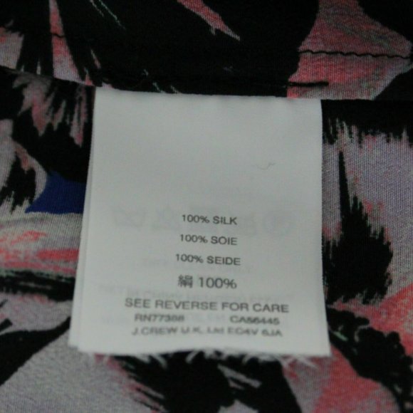 J Crew Silk Flutter Sleeve Top in Hibiscus Print - Picture 9 of 9